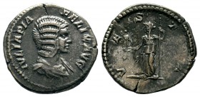 Julia Domna (193-217 AD). AR Denarius
Condition: Very Fine

Weight: 2,71 gr
Diameter: 18,70 mm