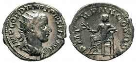 Gordian III AR Antoninianus. Rome, AD 241-243.
Condition: Very Fine

Weight: 4,22 gr
Diameter: 21,40 mm