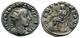 Gordian III AR Antoninianus. Rome, AD 241-243.
Condition: Very Fine

Weight: 2,67 gr
Diameter: 20,,00 mm