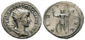 Gordian III AR Antoninianus. Rome, AD 241-243.
Condition: Very Fine

Weight: 4,06 gr
Diameter: 21,20 mm