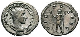 Gordian III AR Antoninianus. Rome, AD 241-243.
Condition: Very Fine

Weight: 3,74 gr
Diameter: 21,35 mm