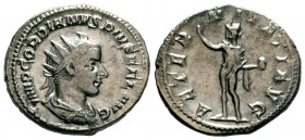 Gordian III AR Antoninianus. Rome, AD 241-243.
Condition: Very Fine

Weight: 4,46 gr
Diameter: 21,00 mm