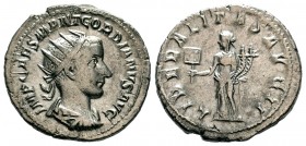Gordian III AR Antoninianus. Rome, AD 241-243.
Condition: Very Fine

Weight: 3,98 gr
Diameter: 22,50 mm