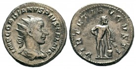Gordian III AR Antoninianus. Rome, AD 241-243.
Condition: Very Fine

Weight: 3,83 gr
Diameter: 22,20 mm