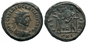 Diocletian Silvered Æ Antoninianus. 
Condition: Very Fine

Weight: 3,43 gr
Diameter: 21,00 mm