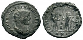 Diocletian Silvered Æ Antoninianus. 
Condition: Very Fine

Weight: 3,15 gr
Diameter: 20,50 mm