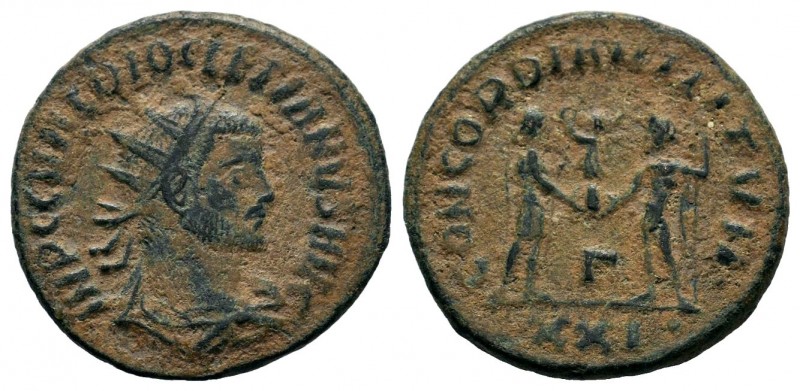 Diocletian Silvered Æ Antoninianus. 
Condition: Very Fine

Weight: 3,88 gr
Diame...