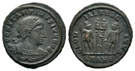 Constantinus II (337-361 AD). AE Follis
Condition: Very Fine

Weight: 2,80 gr
Diameter: 18,50 mm