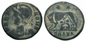 Constantinus I (337-361 AD). AE Follis
Condition: Very Fine

Weight: 2,59 gr
Diameter: 16,75 mm