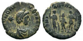 Honorius; 393-423 AD, 
Condition: Very Fine

Weight: 1,56 gr
Diameter: 14,00 mm
