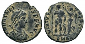 Arcadius. A.D. 383-408. AE 
Condition: Very Fine

Weight: 2,25 gr
Diameter: 17,50 mm