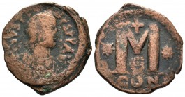 Justinian I. AE Follis, 527-565 AD.
Condition: Very Fine

Weight: 14,91 gr
Diameter: 34,00 mm