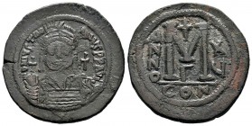 Justinian I. AE Follis, 527-565 AD.
Condition: Very Fine

Weight: 22,68 gr
Diameter: 38,50 mm