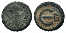 Justinian I. AE , 527-565 AD.
Condition: Very Fine

Weight: 1,97 gr
Diameter: 13,40 mm