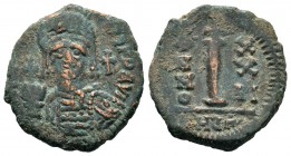Justinian I. AE Half Follis, 527-565 AD.
Condition: Very Fine

Weight: 4,45 gr
Diameter: 22,20 mm