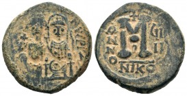 Justinian II Sophia. AE Follis, 527-565 AD.
Condition: Very Fine

Weight: 13,36 gr
Diameter: 29,00 mm