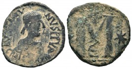 Justinian I. AE Follis, 527-565 AD.
Condition: Very Fine

Weight: 8,78 gr
Diameter: 28,30 mm