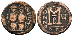 Justinian II Sophia. AE Follis, 527-565 AD.
Condition: Very Fine

Weight: 13,44 gr
Diameter: 28,80 mm