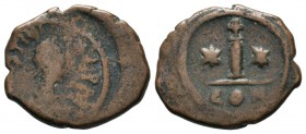 Justinian I. AE , 527-565 AD.
Condition: Very Fine

Weight: 3,73 gr
Diameter: 17,50 mm