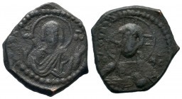 Byzantine Anonymus Follis, Ae , Bust of Christ 
Condition: Very Fine

Weight: 10,90 gr
Diameter: 26,00 mm