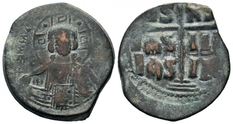 Byzantine Anonymus Follis, Ae , Bust of Christ 
Condition: Very Fine

Weight: 12...