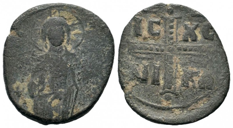 Byzantine Anonymus Follis, Ae , Bust of Christ 
Condition: Very Fine

Weight: 9,...