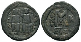 Justinian II Sophia. AE Follis, 527-565 AD.
Condition: Very Fine

Weight: 10,50 gr
Diameter: 29,000 mm