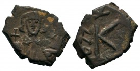 Justinian II, First Reign (AD 685-695). AE
Condition: Very Fine

Weight: 3,85 gr
Diameter: 17,65 mm