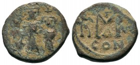 Heraclius. A.D. 610-641. AE follis
Condition: Very Fine

Weight: 5,69 gr
Diameter: 19,25 mm