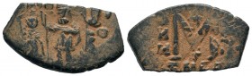 Arab-Byzantine Cut Coins Ae.
Condition: Very Fine

Weight: 4,90 gr
Diameter: 16,25 mm