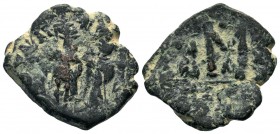 Arab-Byzantine Cut Coins Ae.
Condition: Very Fine

Weight: 6,87 gr
Diameter: 25,00 mm