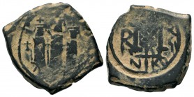 Arab-Byzantine Cut Coins Ae.
Condition: Very Fine

Weight: 7,38 gr
Diameter: 25,00 mm