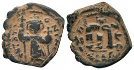 Arab-Byzantine Cut Coins Ae.
Condition: Very Fine

Weight: 4,78 gr
Diameter: 23,90 mm