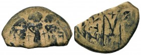 Arab-Byzantine Cut Coins Ae.
Condition: Very Fine

Weight: 5,77 gr
Diameter: 17,35 mm