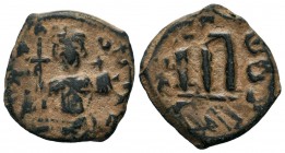 Arab-Byzantine Cut Coins Ae.
Condition: Very Fine

Weight: 4,46 gr
Diameter: 22,35 mm