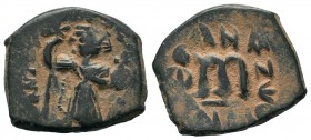 Arab-Byzantine Cut Coins Ae.
Condition: Very Fine

Weight: 5,59 gr
Diameter: 19,85 mm