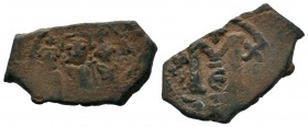 Arab-Byzantine Cut Coins Ae.
Condition: Very Fine

Weight: 4,36 gr
Diameter: 15,00 mm