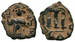 Arab-Byzantine Cut Coins Ae.
Condition: Very Fine

Weight: 3,44 gr
Diameter: 18,36 mm
