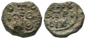 Byzantine Lead Seal, Pb
Condition: Very Fine

Weight: 9,09 gr
Diameter: 18,40 mm