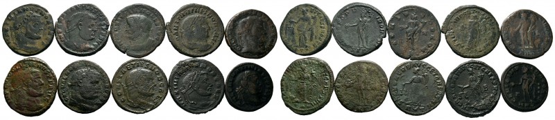 A mixed Lot of 10 Ancient Coins,About fine to about very fine. LOT SOLD AS IS, N...
