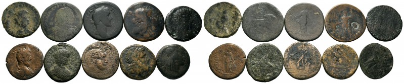 A mixed Lot of 10 Ancient Coins,About fine to about very fine. LOT SOLD AS IS, N...