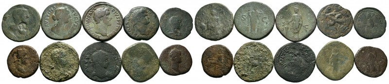 A mixed Lot of 10 Ancient Coins,About fine to about very fine. LOT SOLD AS IS, N...