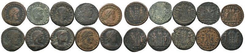 A mixed Lot of 10 Ancient Coins,About fine to about very fine. LOT SOLD AS IS, N...