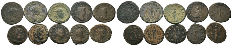 A mixed Lot of 10 Ancient Coins,About fine to about very fine. LOT SOLD AS IS, N...