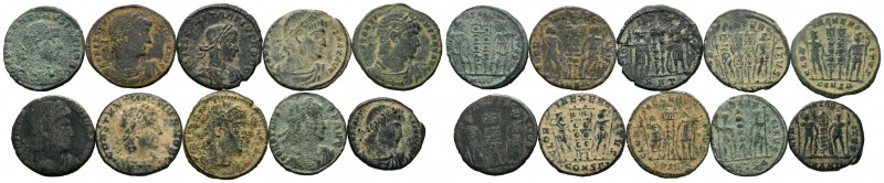 A mixed Lot of 10 Ancient Coins,About fine to about very fine. LOT SOLD AS IS, N...