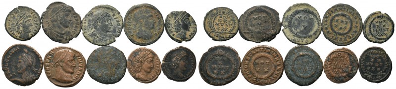 A mixed Lot of 10 Ancient Coins,About fine to about very fine. LOT SOLD AS IS, N...