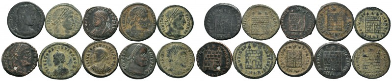 A mixed Lot of 10 Ancient Coins,About fine to about very fine. LOT SOLD AS IS, N...