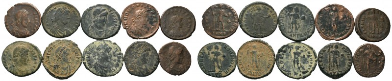 A mixed Lot of 10 Ancient Coins,About fine to about very fine. LOT SOLD AS IS, N...