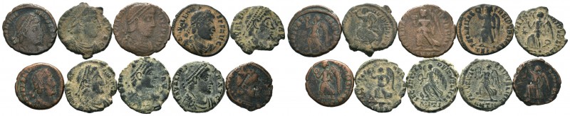 A mixed Lot of 10 Ancient Coins,About fine to about very fine. LOT SOLD AS IS, N...