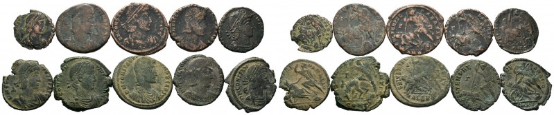 A mixed Lot of 10 Ancient Coins,About fine to about very fine. LOT SOLD AS IS, N...